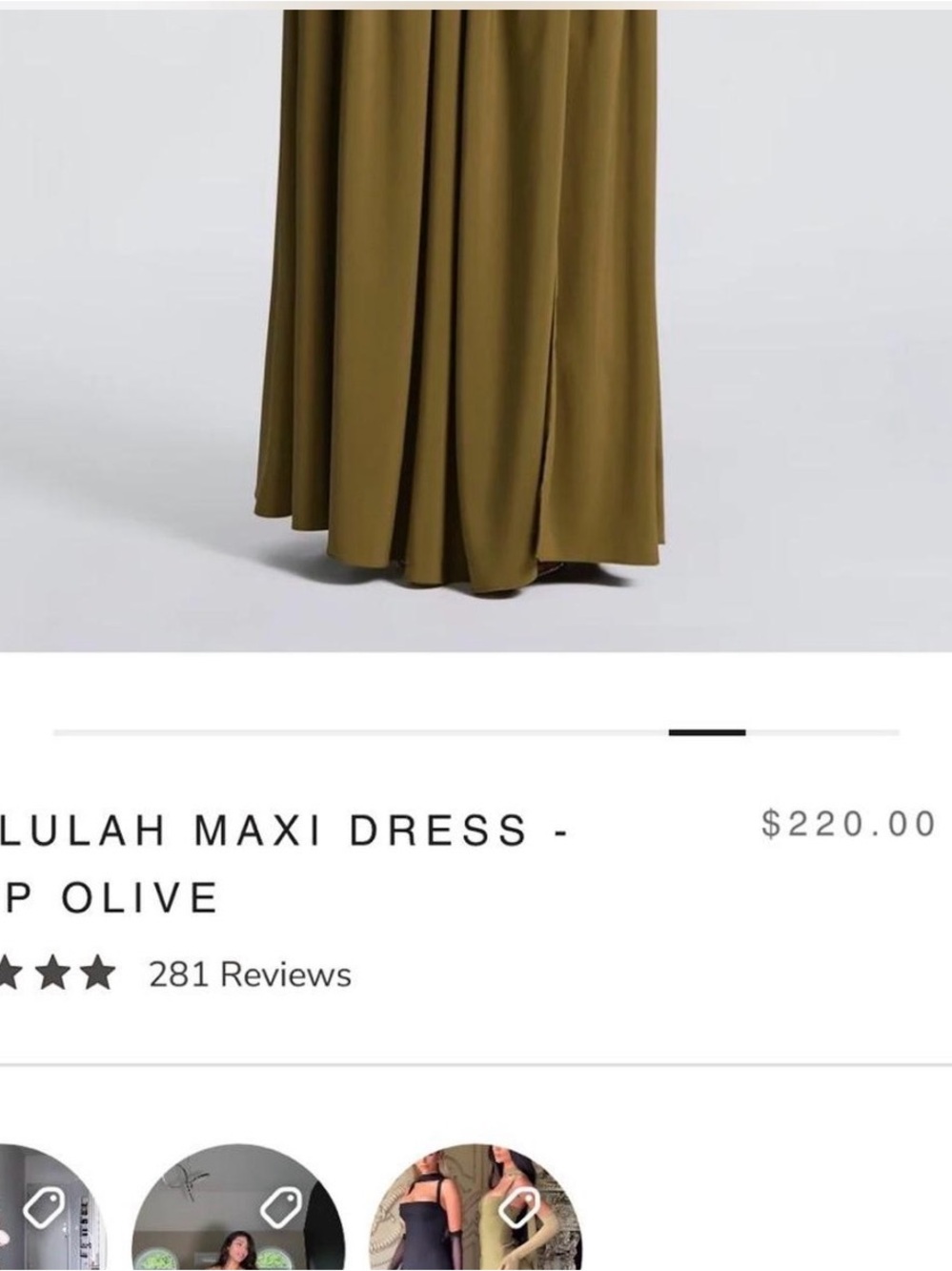 Olive Green Maxi Dress with Structured Bodice (firm on price) - Picture 2 of 6